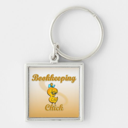 Boekhoudster Sleutelhanger (Voorkant)