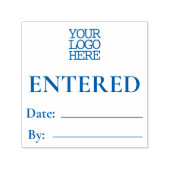 Boekhoudtransactie ingevoerd  zelfinktende stempel (Design)