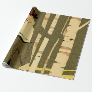 Boekillustratie met pauwenveren door C Coles Phil Cadeaupapier