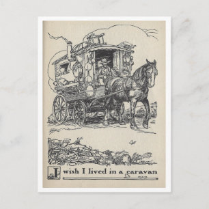 boekillustratie Nomadische reizen Briefkaart