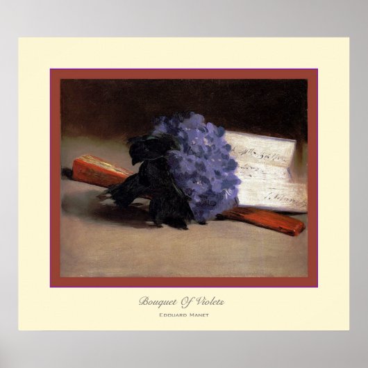 Boekje van Violets ~ Edouard Manet Poster (Voorkant)