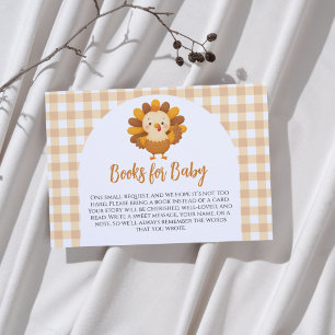 Boekjes voor een Turkije Baby Shower Informatiekaartje