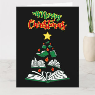 Boekkerige Kerstboom III Kaart