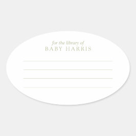 Boeklabel Ovale Sticker