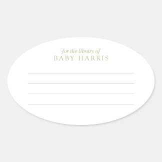 Boeklabel Ovale Sticker