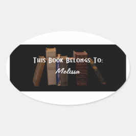  boeklabel ovale sticker