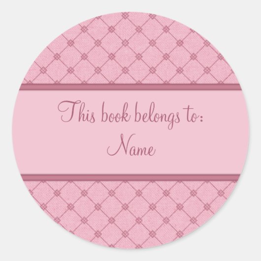 Boeklabel Ronde Sticker (Voorkant)