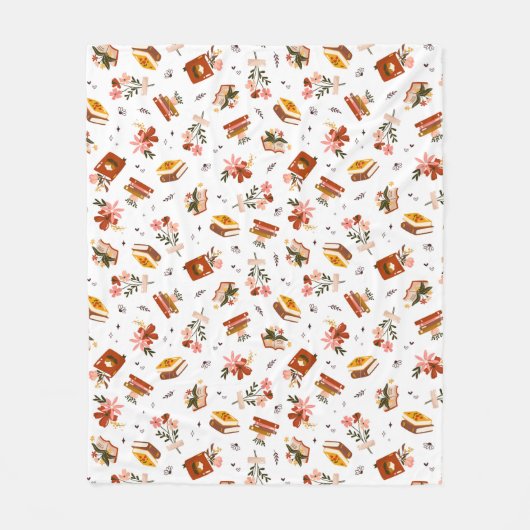 Boeklappen Fleece Deken (Voorkant)