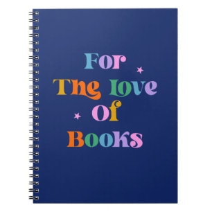 Boeklezen cadeau kleurrijk blauwe lettertype moder notitieboek