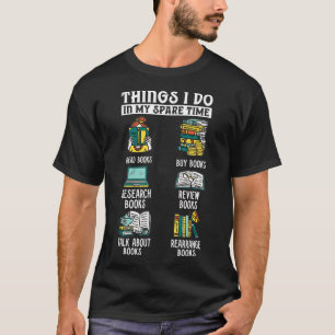 Boeklezers bekijken boeken gratis - tijd boekworm t-shirt
