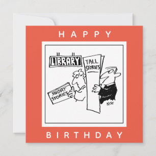 Boeklezers bij een Library Cartoon. boekenliefhebb Kaart