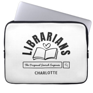 Boekliefhebber Bibliothecarissen Grappige Uitspraa Laptop Sleeve