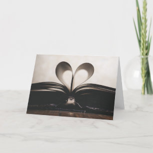 Boekliefhebber Boeken Valentijnsdag Feestdagen Kaart