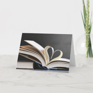 Boekliefhebber Boeken Valentijnsdag Feestdagen Kaart