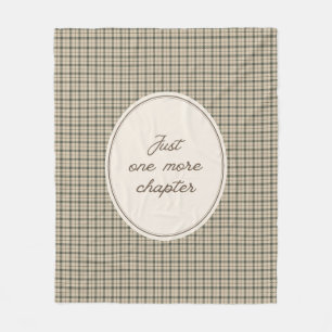 Boekliefhebber Elegant Schrift Gingham Cadeau Fleece Deken