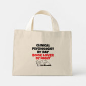 Boekliefhebber klinisch psycholoog mini tote bag (Achterkant)