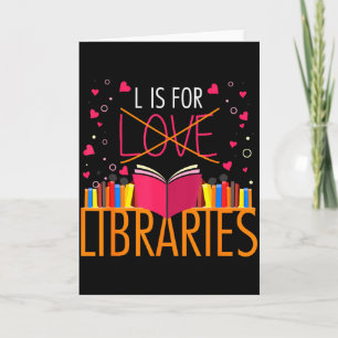 Boekliefhebber L Is Voor Bibliotheken Bibliothecar Kaart