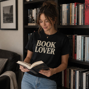Boekliefhebber lezend t-shirt