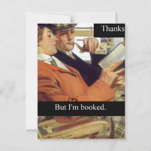 Boekliefhebber Lezer Bedankt, Maar Ik Ben Volgeboe Briefkaart