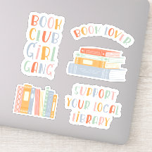 Boekliefhebber Sticker Set