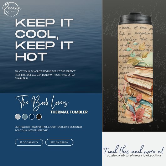 Boekliefhebbers Bookish Thermal Tumbler Thermosbeker