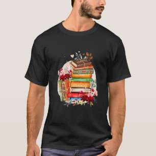 Boekliefhebbers Wildbloemen Boeken Lezen Schattig  T-shirt