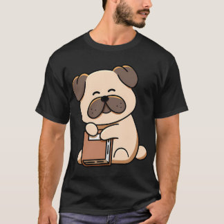 Boekminnende Pug T-shirt