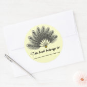 Boeknaam Bord Sticker (Fantasy Feather Mask) (Envelop)