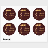 Boeknaam Sticker (gouden lintmasker) (Vel)