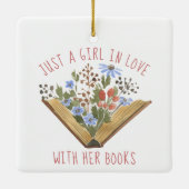 Boekomboek met bloemen keramisch ornament (Achterkant)