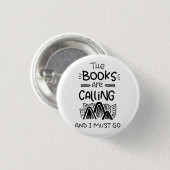 Boekomslag, boekworm, Librarische Button (Voorkant /achterkant)