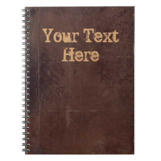boekomslag, retro faux leder gebonden notitieboek