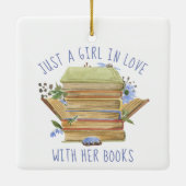 Boekomslag Stack Flowers keramisch sieremmer Ornament (Achterkant)