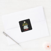 Boekomslag - Tea Books Happy Vierkante Sticker (Envelop)
