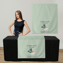 Boekondertekening Auteur Tafel Runner Banner Salie
