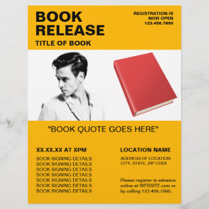 Boekondertekening en releasebrochure - Collectie a Flyer