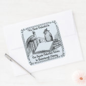 Boekplaat Sticker Bibliotheek Vrijwilligers. Schoo (Envelop)