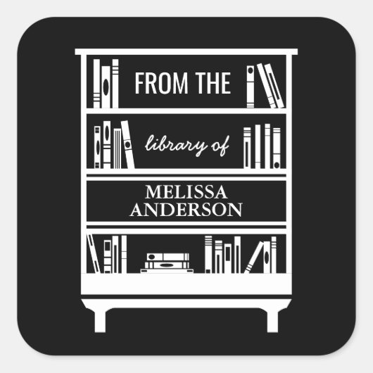 Boekplaat uit de Bibliotheek van Vierkante Sticker (Voorkant)