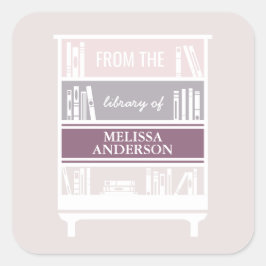 Boekplaat uit de Bibliotheek van Vierkante Sticker