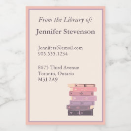 Boekplaatlabel Voedselcontainer Etiket