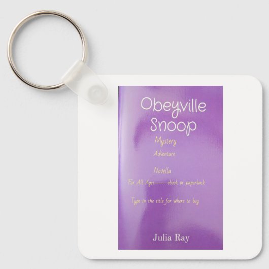 boekpromotie sleutelhanger (Voorkant)