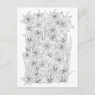 Boekstijl kleuren briefkaart