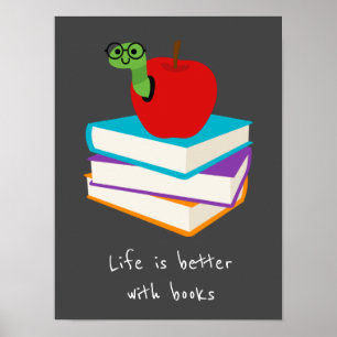 Boekt de slogan klaslokaal of de ruimte van het ki poster