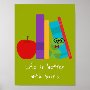 Boekt de slogan klaslokaal of de ruimte van het ki poster