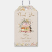 Boekthema Wildflower Vrijgezellenfeest Cadeaulabel (Voorkant)