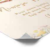 Boekthema Wildflowers Vrijgezellenfeest Mimosa Bar Poster (Hoek)