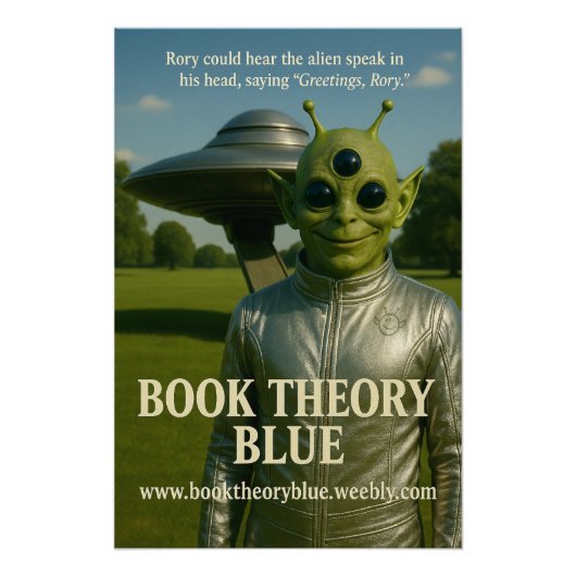 Boektheorie Blue Alien poster Perfect Poster (Voorkant)