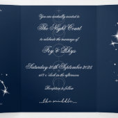 BoekTok Romantische Huwelijksuitnodiging - Stier/T Drieluik Uitnodiging (Binnenkant midden)