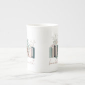 Boekverslaafde Bone China Mok (Voorkant)