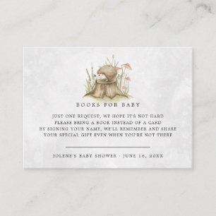 Boekverzoek Bosrand Egeltje Baby Shower Informatiekaartje